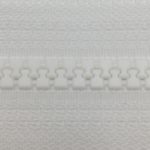 zip fermeture injectée continue blanc
